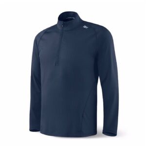 Saxx Thermo Flyte Long Sleeve Navy Blue Top Half Zip Size Small
